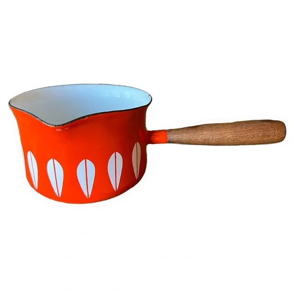 Vintage Cathrineholm Lotus Butter Pan Orange - Picture 1 of 3